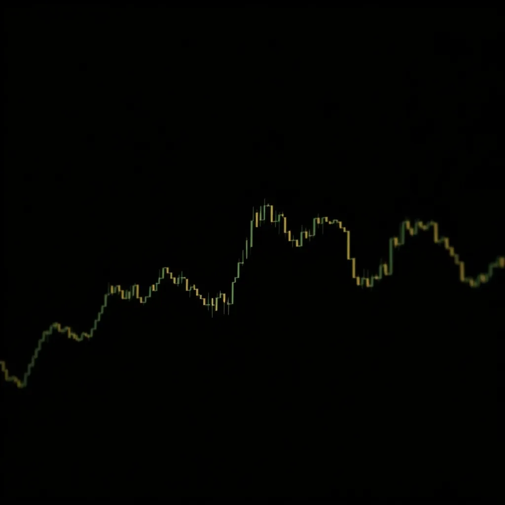 A dark, minimalist abstract representation of a digital curr
