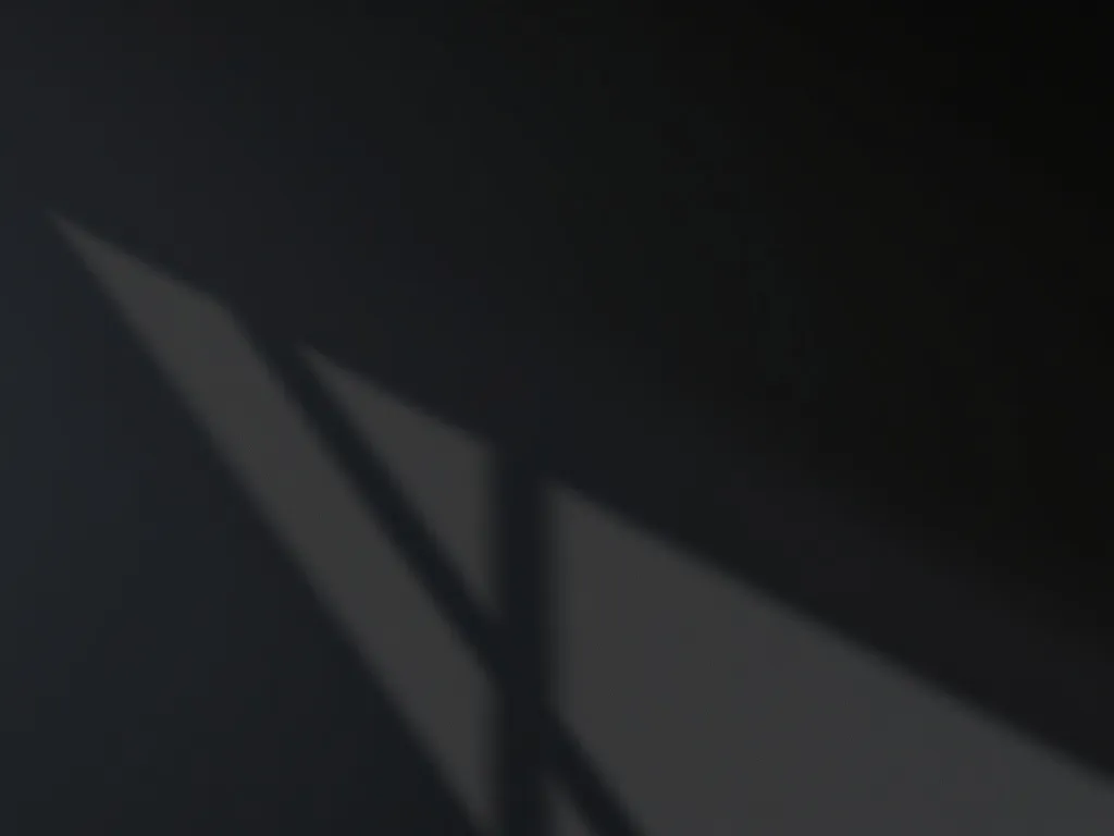 A minimalist dark gray background with abstract geometric li
